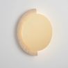 Aplica de perete LED metal auriu si travertin MOLLI 27,5cm
