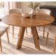 Mese dining - Masa rotunda din lemn masiv de mango ART WOOD 140cm