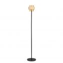 Lampa de podea din travertin si sticla chihlimbar MELONY