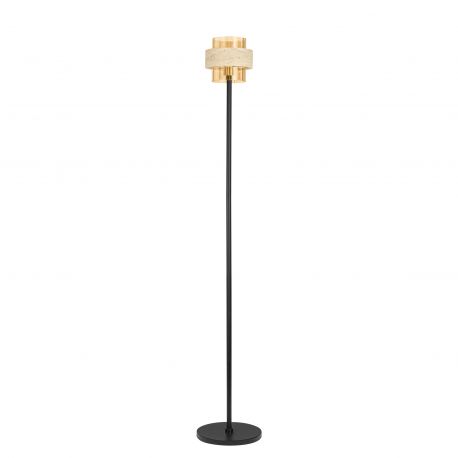 Lampadare - Lampa de podea din travertin si sticla chihlimbar MELONY