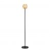Lampa de podea din travertin si sticla chihlimbar MELONY