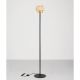 Lampadare - Lampa de podea din travertin si sticla chihlimbar MELONY