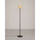 Lampadare - Lampa de podea din travertin si sticla chihlimbar MELONY