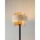 Lampadare - Lampa de podea din travertin si sticla chihlimbar MELONY