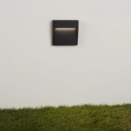 Spoturi - Spot aplicat LED iluminat fatade, scari exterior IP54, STRIDE negru