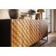 Comode - Comoda SHADES 180cm cu usi multicolore, lemn de mango, design 3D