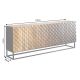 Comode - Comoda SHADES 180cm cu usi multicolore, lemn de mango, design 3D