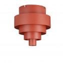 Lustra LED aplicata tavan MINDY 24cm rosie