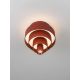 Lustre aplicate - Lustra LED aplicata tavan MINDY 24cm rosie