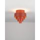 Lustre aplicate - Lustra LED aplicata tavan MINDY 24cm rosie