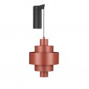 Aplica LED de perete tip pendul MINDY rosie
