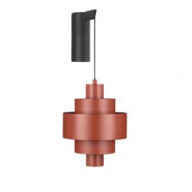 Aplica LED de perete tip pendul MINDY rosie