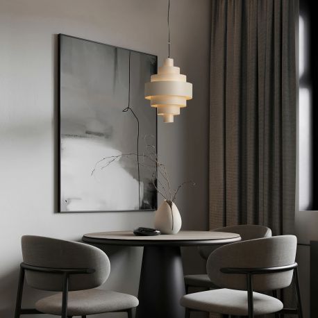Pendule, Lustre suspendate - Lustra LED suspendata MINDY 24cm crem