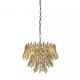 Candelabre, Lustre - Lustra suspendata, Monarch 5Lt, metal auriu si cristale K9