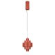 Pendule, Lustre suspendate - Lustra LED suspendata MINDY 18cm rosie