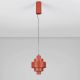 Pendule, Lustre suspendate - Lustra LED suspendata MINDY 18cm rosie