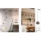 Pendule, Lustre suspendate - Pendul LED suspendat metal nickel negru Meteor LED