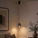 Pendul LED suspendat metal nickel negru Meteor LED