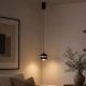 Pendule, Lustre suspendate - Pendul LED suspendat metal nickel negru Meteor LED