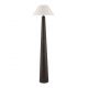 Lampadare - Lampa de podea din furnir maro si tesatura boucle MOKU