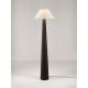 Lampadare - Lampa de podea din furnir maro si tesatura boucle MOKU