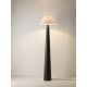 Lampadare - Lampa de podea din furnir maro si tesatura boucle MOKU
