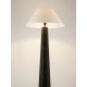 Lampadare - Lampa de podea din furnir maro si tesatura boucle MOKU