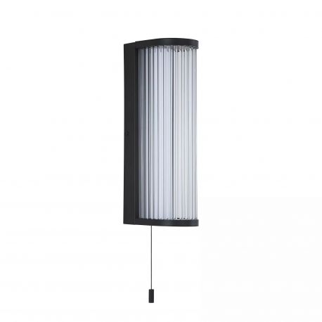 Aplice oglinda, tablou - Aplica de perete baie IP44 negru Rue LED