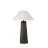 Lampa de masa din furnir maro si tesatura boucle MOKU