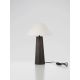 Veioze - Lampa de masa din furnir maro si tesatura boucle MOKU