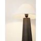 Veioze - Lampa de masa din furnir maro si tesatura boucle MOKU