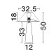 Veioze - Lampa de masa din furnir maro si tesatura boucle MOKU