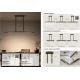 Pendule, Lustre suspendate - Lustra liniara extensibila finisaj champagne periat, tija telescopica LED 2700K Bar
