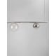 Pendule, Lustre suspendate - Lustra liniara iluminat LED, CELSO argintiu/ transparent/ fumuriu