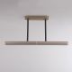 Pendule, Lustre suspendate - Lustra liniara extensibila finisaj champagne periat, tija telescopica LED 3000K Bar