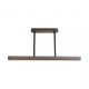 Pendule, Lustre suspendate - Lustra liniara extensibila finisaj bronz periat, tija telescopica LED 3000K Bar