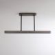 Pendule, Lustre suspendate - Lustra liniara extensibila finisaj bronz periat, tija telescopica LED 3000K Bar