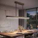 Lustra liniara extensibila finisaj bronz periat, tija telescopica LED 3000K Bar
