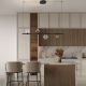 Pendule, Lustre suspendate - Lustra liniara iluminat LED, CELSO negru/ transparent/ fumuriu