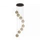 Pendule, Lustre suspendate - Lustra cu 8 pendule LED casa scarii Alchemy H-300cm