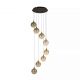 Pendule, Lustre suspendate - Lustra cu 8 pendule LED casa scarii Alchemy H-300cm
