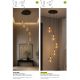 Pendule, Lustre suspendate - Lustra cu 5 pendule LED hol, casa scarii Alchemy H-150cm