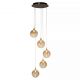 Pendule, Lustre suspendate - Lustra cu 5 pendule LED hol, casa scarii Alchemy H-150cm