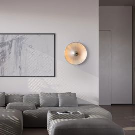 Aplice, corpuri de iluminat pentru pereti - Aplica de perete design decorativ FRANCY argintie 47cm