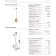 Pendule, Lustre suspendate - Pendul design decorativ din metal DARIA alama Antique