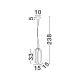 Pendule, Lustre suspendate - Lustra/Pendul design decorativ din metal DARIA alama Antique