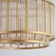 Candelabre, Lustre - Lustra suspendata din metal auriu si tije din sticla, 5Lt Premium