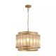 Candelabre, Lustre - Lustra suspendata din metal auriu si tije din sticla, 5Lt Premium