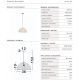 Pendule, Lustre suspendate - Pendul din ciment diametru 36cm FALLOW bej