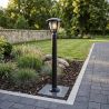 Stalp exterior IP44 din policarbonat negru Axis H-90cm